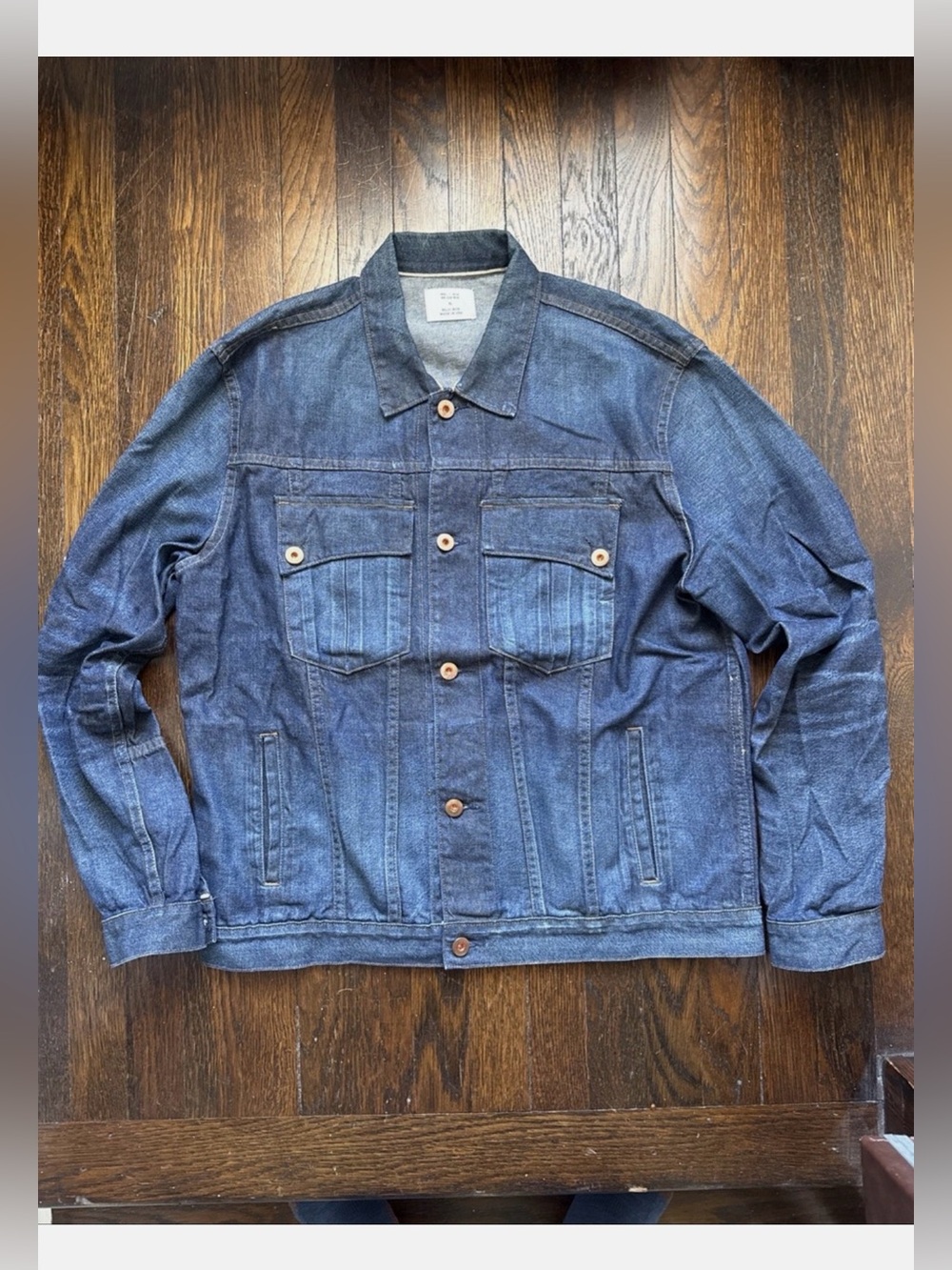 Early Billy Reid Raw Denim TRUCKER JACKET (Made in USA) Men’s X (Large)